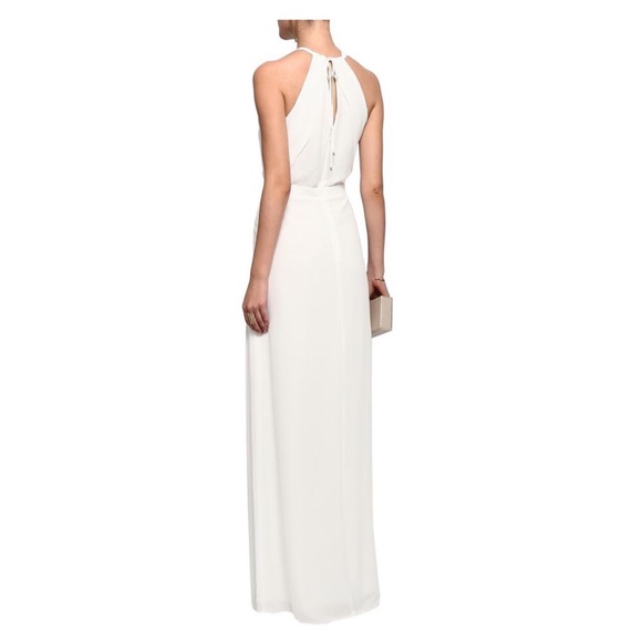 NWT Halston Heritage white gown with bead detail - Picture 3 of 8